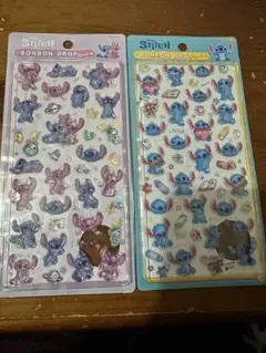 正規品　スティッチ ボンボンドロップシール 2枚セット