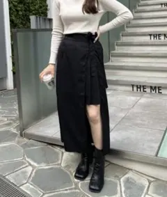 NICE CLAUP スリット入りプリーツ見えスカート 福袋