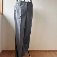 【美品】NATURAL BEAUTY BASICグレー ワイドスラックス