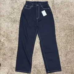 ハイウエストストレートデニム