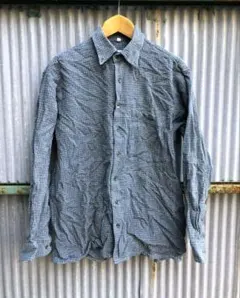 90年代 イタリア古着 Enrico Gorlani 長袖 チェックシャツ M