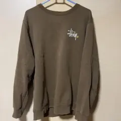 W*K様 希少 90s usa製 stussy スウェット カーキ ショーンフォ