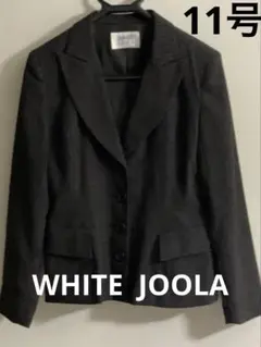 WHITE JOOLA ブラウンストライプテーラードジャケット３点セット11号