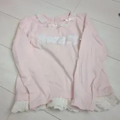 ピンク 長袖カットソー 130