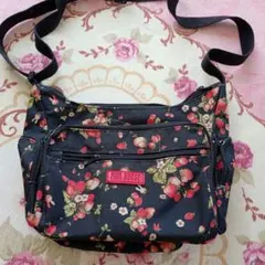 ピンクハウス❤フラワープリント ショルダーバッグ ネイビー