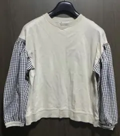 未使用 デザイントップス　ブラウス　カットソー　Lサイズ　レディース