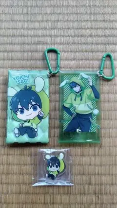 潔世一 ブルーロック ミニクリアポーチ他 ナムコ限定 3点セット 匿名配送