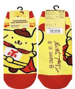 新品⭐️Sanrio ポムポムプリン 30th ヒーロー　ソックス　靴下