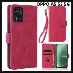 OPPO A5 5Gケース 手帳型 手帳型ケース OPPO スマホケースピンク