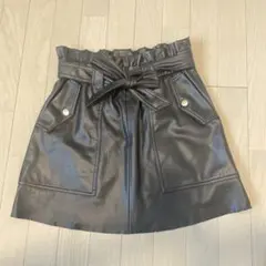 (ZARA)レザータイトスカート
