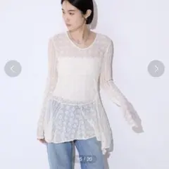 JEANASIS イレヘムレースミニワンピース