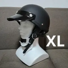 本革 ショーティー XL ハーフヘルメット BELL レトロ ブラック FRP