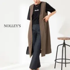 美品　ノーリーズ　NOLLEY'S ジレワンピース　カーキのサムネイル