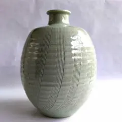 花瓶　花入れ　花器　☆　九谷焼　山善・作　☆　箱なしのサムネイル