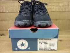 未使用品 CONVERSE ALL★STAR レザースニーカー 黒 23.5cm