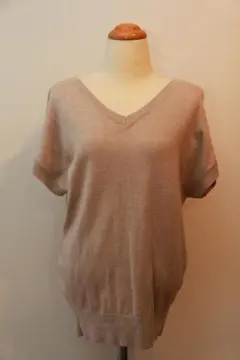 GUジーユー☆サマーニットベスト☆ベージュ☆Sサイズ