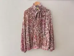 AUSTIN REED オースチンリード ボウタイシアーブラウス ピンク フリルのサムネイル