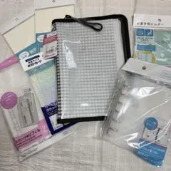 ダイソー　セリア　6穴バインダー　剥離紙シートなどセット