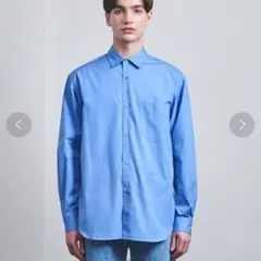 美品★TOMAS　MAISON　UNITED　ARROWS　ブルー　シャツ