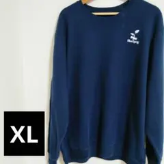 ★アメリカ古着★ネイビー トレーナー　スウェットブランド不明