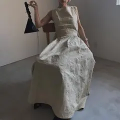 AMERI DENIM LIKE FLOWER DRESS アメリヴィンテージ