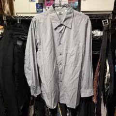UNIQLO U ロングオーバーサイズシャツ Lサイズ グレー 476243