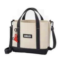 AIGLE 6ポケット ミニトートバッグ エーグル 2WAYバッグ　美品のサムネイル