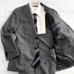 【未使用級✨】スーツカンパニー super130's スーツセットアップ グレー