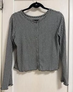 エヘカソポ　カーディガン　トップス　黒　ブラック