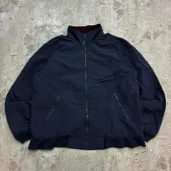 a*様 80s　L.L.Bean　ウォームアップジャケット　M　ネイビー　無地