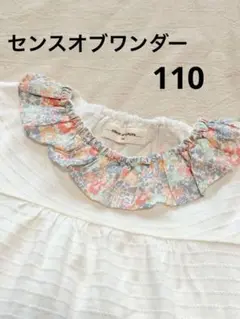 センスオブワンダー リバティ柄フリル襟Tシャツのサムネイル