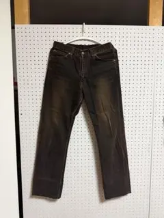 【古着】Lee ダークブラウン ストレートデニム ウエスト38cm