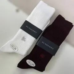 新品未使用 BURBERRY メンズソックス 2点