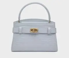 Aubrielle オブリエル クロックエフェクトトップハンドルバッグ