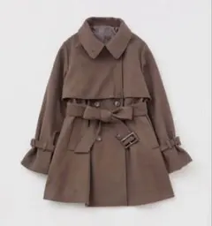 5955 希少✨ セリーヌ キッズ トレンチコート インナーセット 120 茶色 