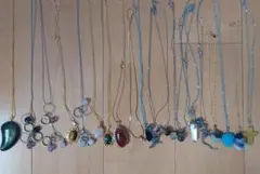 天然石、ワイヤーなど未使用ネックレスまとめ売り　40本