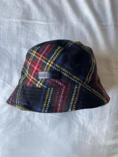 Miu Miu チェック柄 バケットハット Sサイズ　ウール