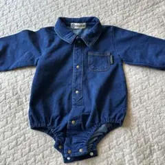 Croissance Bebe ダークブルーロンパース