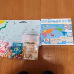 くもんの 世界地図パズル　日本地図パズル　セット