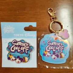 【新品】東京ディズニーリゾート キーホルダー＆ピンバッジセット ミセス コラボ
