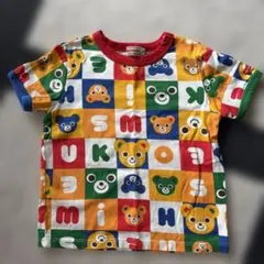 ミキハウス クマのプッチー柄 カラフル ロンパース 80cm - メルカリ