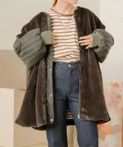 【Bab 】ブラウン ファーコート