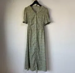 【未使用】マキシワンピース　ロングワンピース　花柄　シフォン
