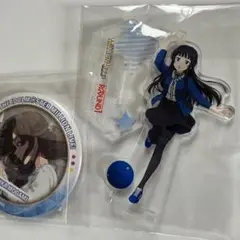 アイドルマスターミリオンライブ　最上静香　ラウンドワンアクリルスタンド　缶バッジ