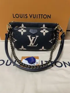 RFID 正規品 ルイヴィトン アクセソワール アンプラント バイカラー 黒