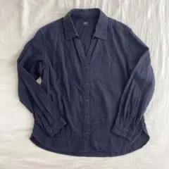 UNIQLO ユニクロ　ライトフランネルシャツ　ネイビー　XS