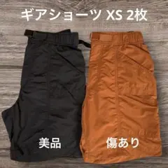 UNIQLO ユニクロ ギアショーツ XS 160cm 2枚 黒 / オレンジ