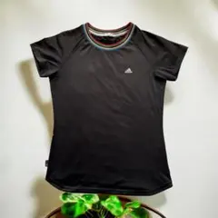 adidas Clima365 半袖Tシャツ オリンピックカラーリブ ブラック