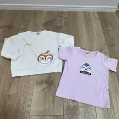 ドキンちゃんトレーナー、コキンちゃん半袖Tシャツ　100 2点セット