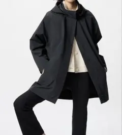 UNIQLO ブロックテックハーフコート ブラック　レディースM　撥水